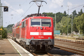 Regionalexpress Zug der Deutschen Bahn