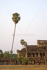 Angkor  Kambodscha  ein Teil der dritten Gallerie von Angkor Wat