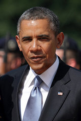 Berlin  Deutschland  US-Praesident Barack Obama am Schloss Bellevue