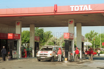 Total-Tankstelle in Istanbul