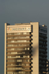 Gebaeude der Novartis AG in Basel  Schweiz
