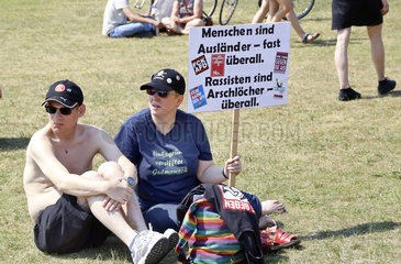Demonstration gegen AFD - Aufmarsch in Berlin-Mitte