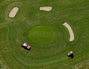Chemnitz  Deutschland  Luftbild eines Golfplatzes