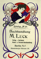 Buchhandlung Luck  Berlin  Werbung  1899