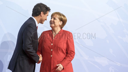 Justin Trudeau  Premierminister Kanada  Angela Merkel (CDU)  Bundeskanzlerin  CDU-Vorsitzende