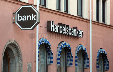 Vaestervik  Schweden  Filiale der Svenska Handelsbanken