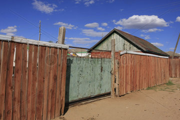 Zaun in der Mongolei