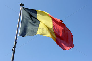 Hamburg  Deutschland  belgische Nationalfahne
