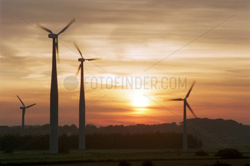Windpark im Morgenlicht