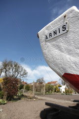 Arnis  Deutschland  Boot mit dem Namen -Arni- in Bad Arnis an der Schlei