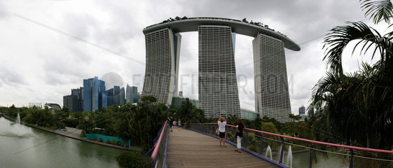 Panorama: Marina Bay Sands  Singapur