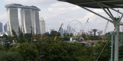 Panorama: Marina Bay Sands  Singapur