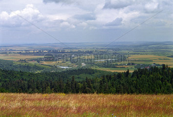 Felderlandschaft im polnisch-ukrainischen Grenzgebiet