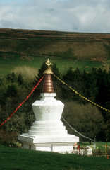 Der Monastery Kagyu Samye Ling Tempel in Schottland