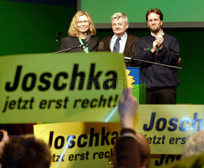 Joschka Fischer beim Wahlkampf