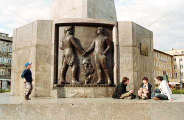 Kosciuszko-Denkmal im Stadtzentrum von Lodz  Polen