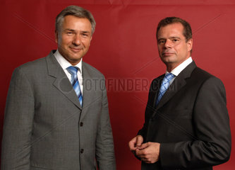 Berlin  Klaus Wowereit (SPD) und Friedbert Pflueger (CDU)
