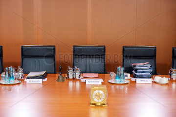 Berlin  Deutschland  Sitzplaetze im Bundeskabinett