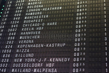 Flight board information display