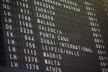Flight board information display