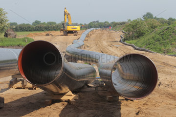 Handewitt  Deutschland  Pipeline wird zwischen Ellund und Fockbek verlegt