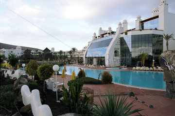 Playa Blanca  Spanien  Hotelanlage zur Winterzeit