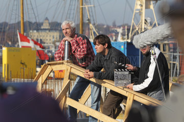 Flensburg als Filmkulisse. Die Filmproduktion žDer Schatten“ wird in Flensburg am Hafen gedreht