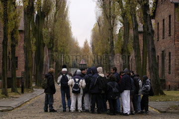 Besuchergruppe im KZ Auschwitz