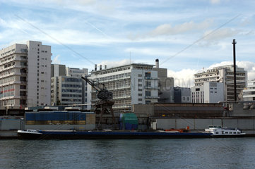 Industriegebiet in Basel  Schweiz