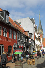Flensburg  Deutschland  die Rote Strasse Flensburg
