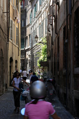 Rom  Italien  Strasse in der Altstadt