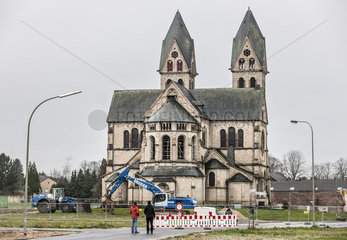 Abriss der ehemaligen Kirche St. Lambertus in Immerath