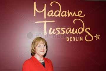 Berlin  Deutschland  Angela Merkel als Wachsfigur auf der ITB Berlin