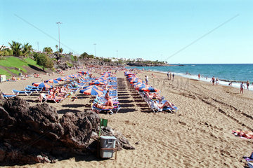 Puerto del Carmen  Spanien  idyllisches Strandleben