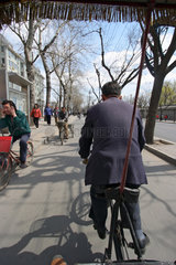 Peking  Farht auf einer Rikscha