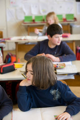 Tuttlingen  Deutschland  Matheunterricht in einer dritten Klasse