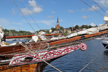 Flensburg  Deutschland  Schiffe im Hafen zum Stadtfest Nautics
