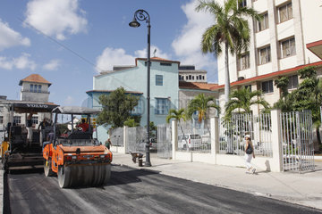 Asphaltieren in Havanna