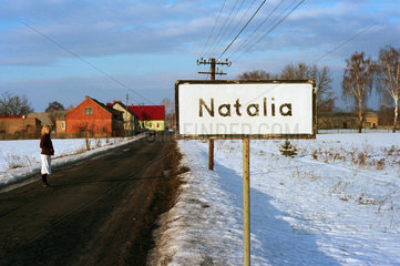 Ortschild von Natalia  Polen