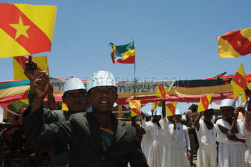 Mangudo  Aethiopien  Einweihung der Schule in Mangudo