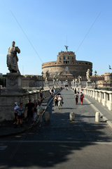 Rom  Italien  Engelsburg und Engelsbruecke