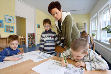 Berlin  vorschulerische Erziehung in einer Grundschule