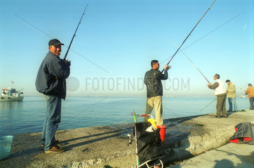 Angler am Bosporus  Istanbul