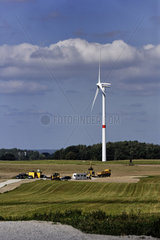 Windparkbaustelle
