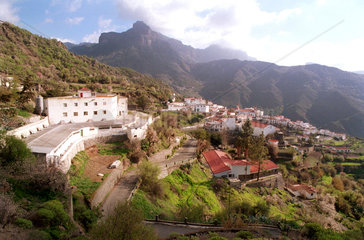 Tejeda  Gran Canaria  Spanien  Dorf im Gebirge