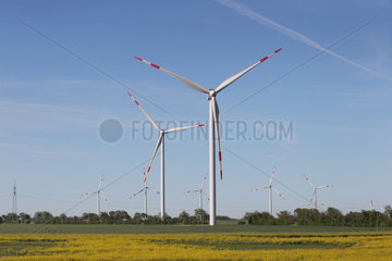 Klanxbuell  Deutschland  ein Windpark in Klanxbuell