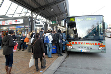 Flensburg  Deutschland  ein Linienbus am Flensburger ZOB