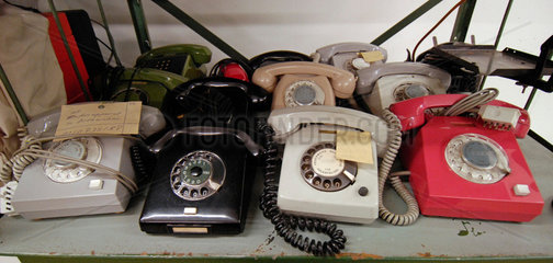 Chemnitz  Deutschland  historische Telefonapparate im Industriemuseum Chemnitz