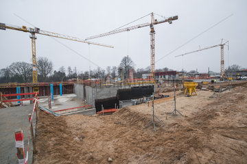 Schleswig  Deutschland  Baustelle des HELIOS Klinikum Schleswig