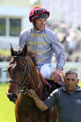 Royal Ascot  The Wow Signal with Frankie Dettori up after winning the Coventry Stakes
